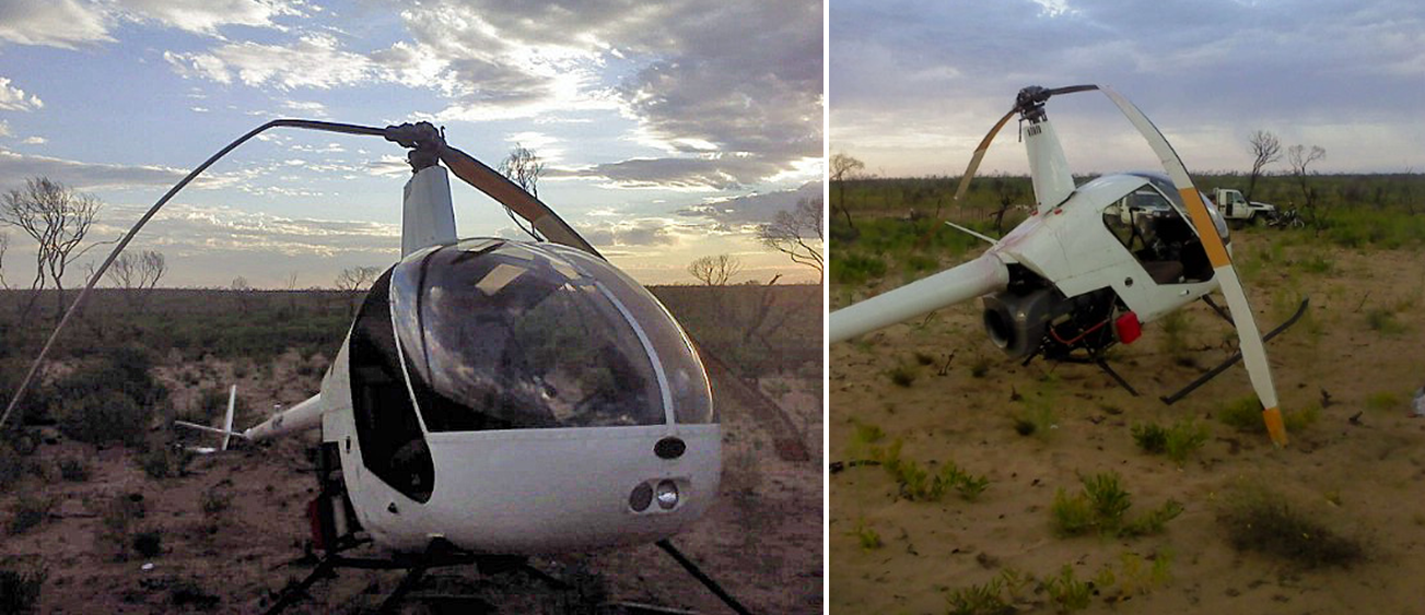 Figure 1: Helicopter damage